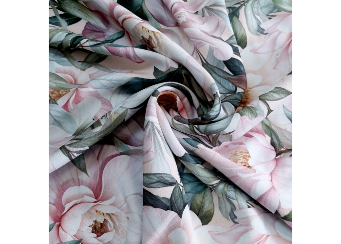 TKANINA WISKOZA MAGNOLIA - NA 0BLUZKI, NA SUKIENKI - 140cm