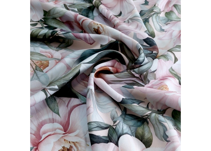 TKANINA WISKOZA MAGNOLIA - NA 0BLUZKI, NA SUKIENKI - 140cm